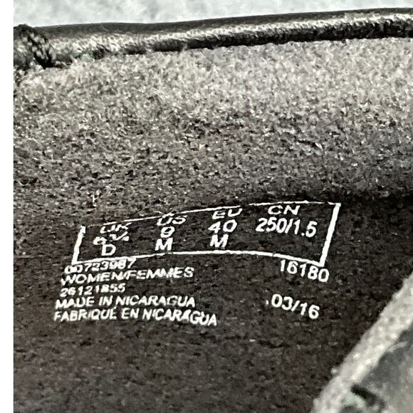 Clarks Medora Jem Black Stretch Cross Strap Flats Slip On Comfort Loafer Women 9 - Picture 8 of 8